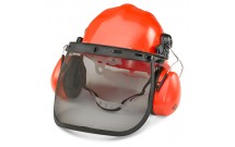 Helmet, Mesh Visor & Ear Defenders - Kit